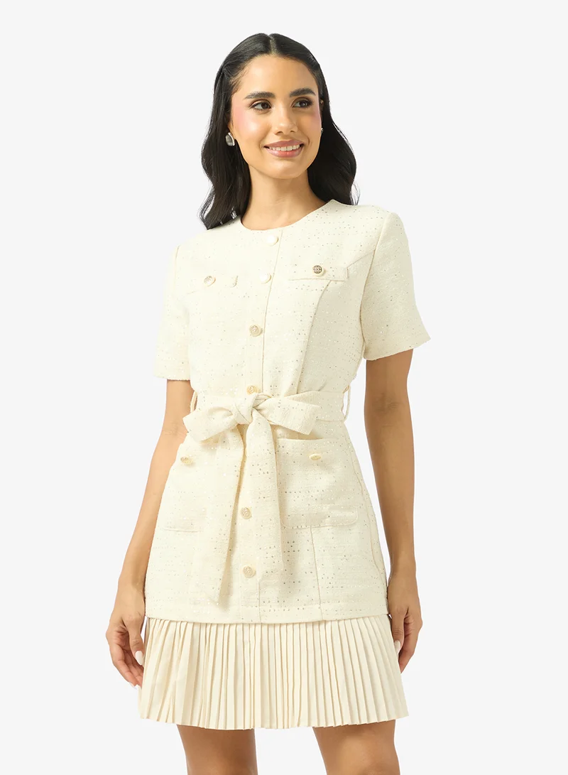 Ginger Classic Button Up Knitted Dress